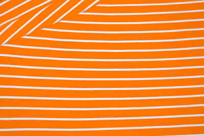 ОЕ Футер 2х нитка петля полоска oranj 2063 190гр 190см рулон