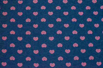 ОЕ Кулир индиго меланж набивной 1571-01/pembe 140гр 100см пачка